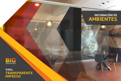 Decoración de Ambientes con Viniles Transparentes Impresos